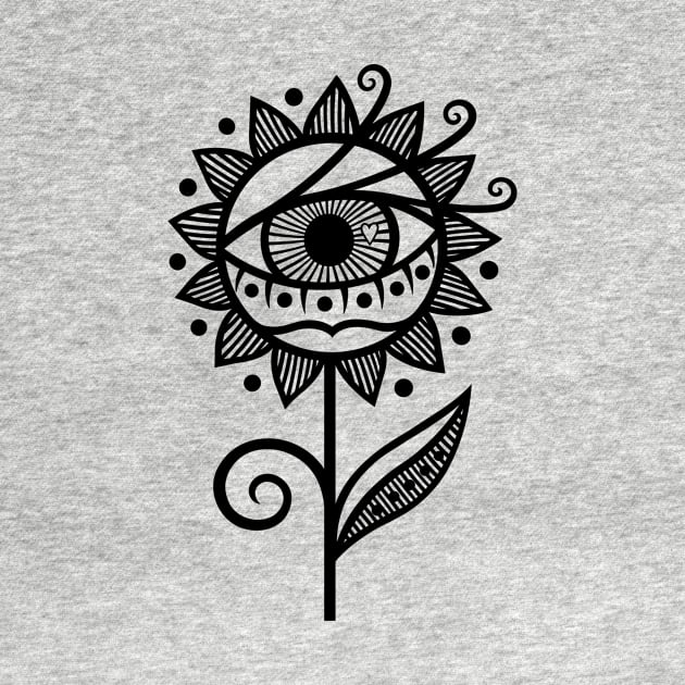 Cyclops Flower (B&W) by Wariana